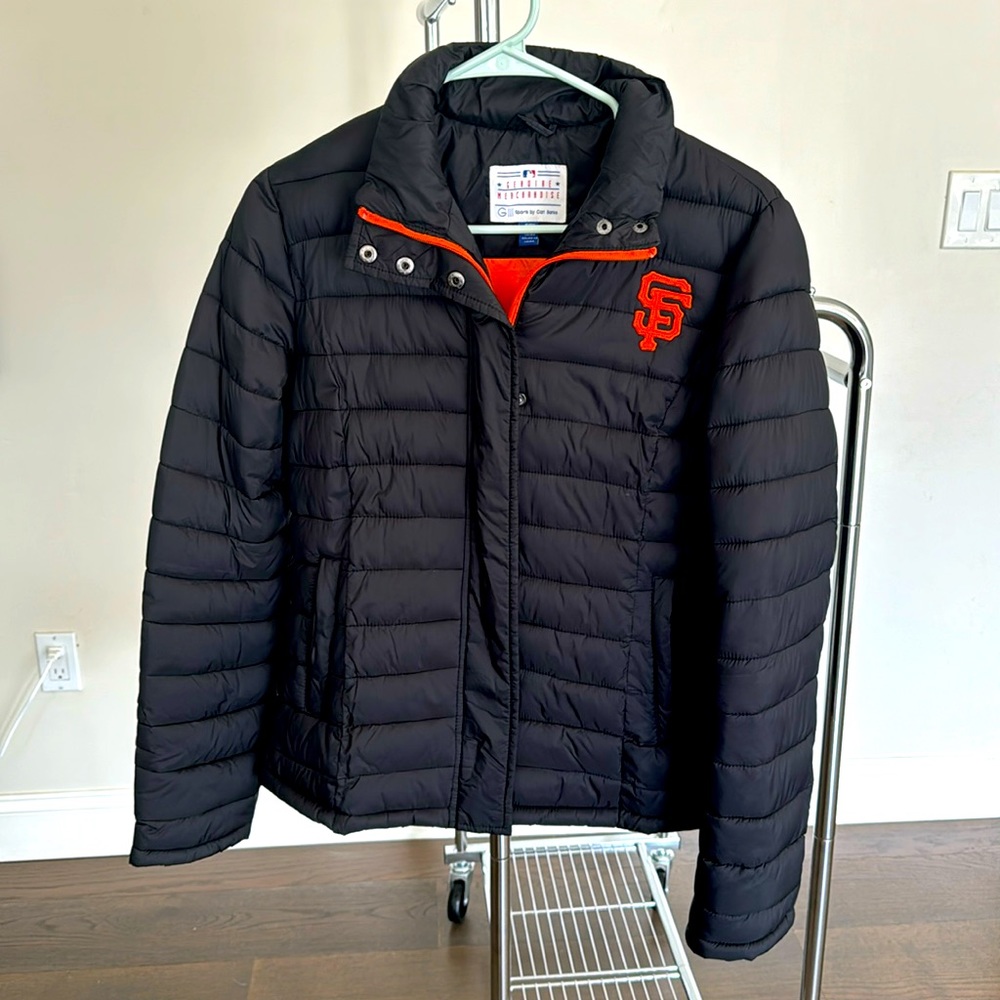 Black San Francisco Giants Puffer Jacket